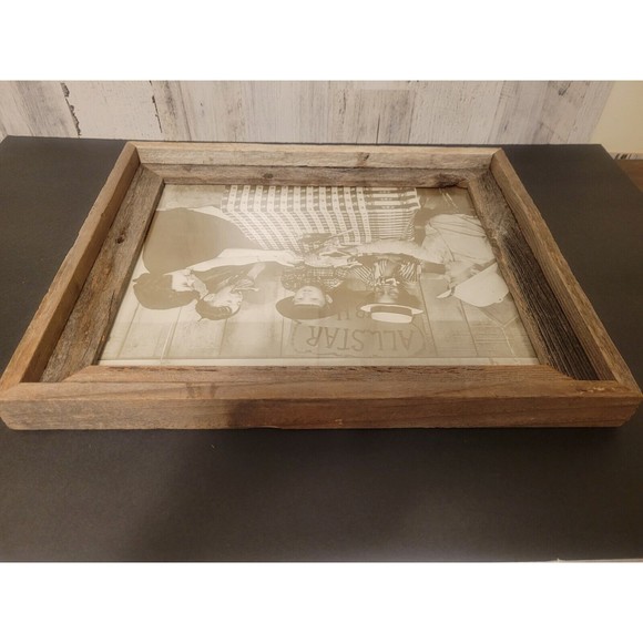 Little Rascals Print with Barn Wood Frame - 16.75" x 14" - Picture 3 of 9